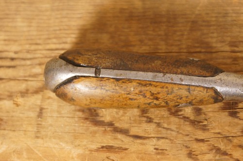 Antique Wood Handle Flat Head Screwdriver 10 1/4" Long 3/8" Wide Head - Picture 3 of 5