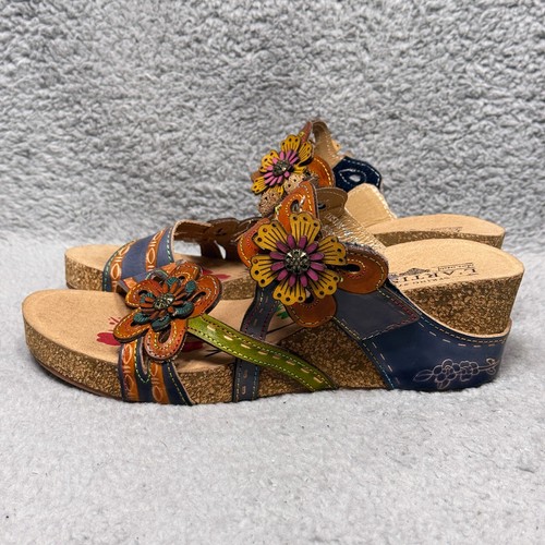 L'Artiste By Spring Step Carswan Womens Size 38 US 7.5-8 Wedge Sandals Shoes - Picture 3 of 10