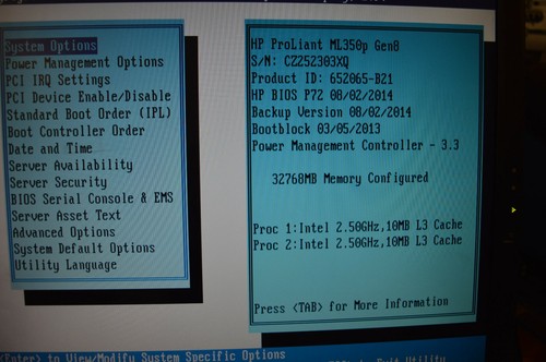 Serveur HP ML350P G8 Gen8 2 X: E5-2609 V2 2.5GHz 32GB / 3 X 450 Go - Imagen 5 de 9