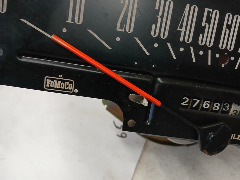 1965 1966 Ford Galaxie приборной панели кластер спидометр датчик объектива лицевой ободок LTD 7 OEM - Изображение 2 из 4