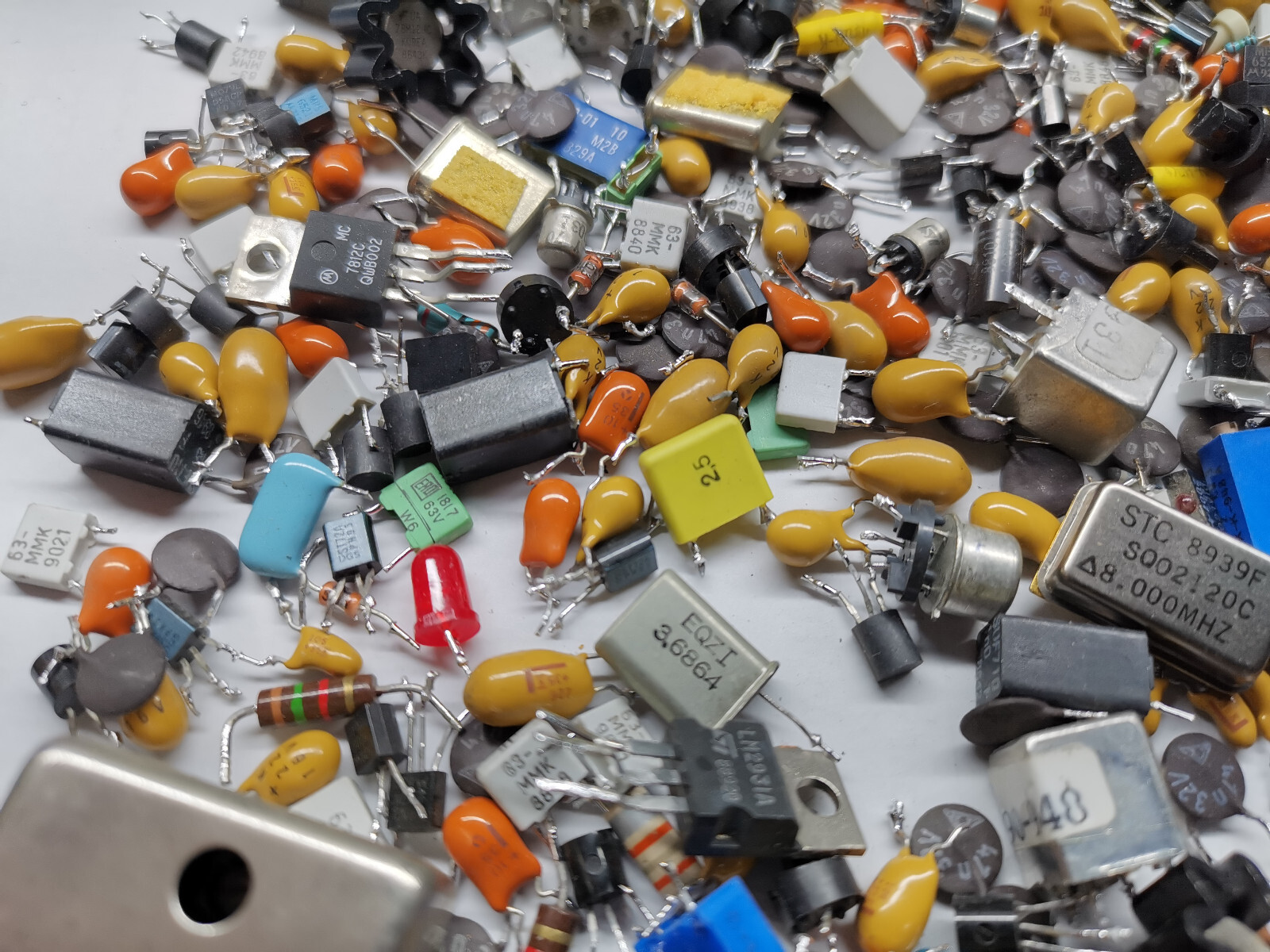 Joblot Of Various Electronic Components And Parts From Marconi Test