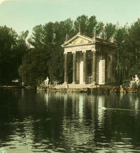 Italy Roma Villa Borghese Old Color NPG Stereo Stereoview Photo 1900 - Foto 1 di 3