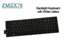 New for Dell Inspiron 17-5765 17-5767 17-5770 Backlit Keyboard White Characters