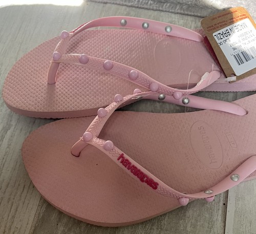 Chanclas Havaianas Mujer 11/12 In Cristal Rosa Color. - Imagen 2 de 3