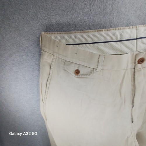 Polo Ralph Lauren Beige LINEN BLEND 38x32 Straight Fit Chino Style Pants - Picture 19 of 20