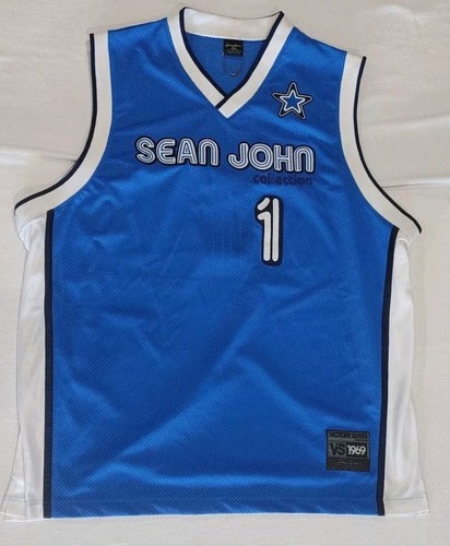 Vintage Sean John P Diddy Victory Series Collection 1969 Basketball Jersey 3XL