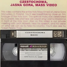 JASNA GORA Monastery VHS Video Mass Jan Lewin Czarna Madonna ICON Lech Walesa
