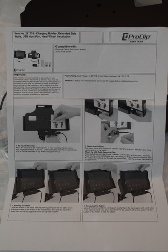 ProClip (Brodit) 241728 supporto di ricarica per auto tablet Samsung Galaxy attivo 2 e 3 - Foto 8 di 9