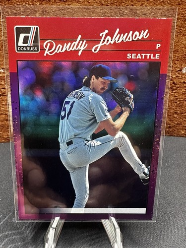 Randy Johnson 1990 Purple Holo Foil 2023 Donruss Card #283 Arizona ...