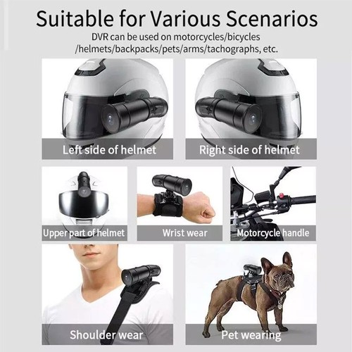 Dashcam Motorrad WIFI HD Video Recorder Dual-Objektiv DVR Nachtsicht G-Sensor - Bild 9 von 14