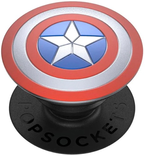 PopSockets Phone Grip Stand Marvel Metal Domed Captain America POPGRIP Popsocket - Photo 3 sur 6