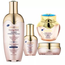 SAMIRA IMMENSE WHITENING THERAPY 4 PCS SET MILK SOAP FADE CREAM SERUM 