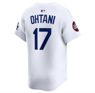 OHTANI 17 Dodgers Tシャツ MLB東京シリーズ Shohei Ohtani #17 Dodgers White 2025 Tokyo Series Stitched