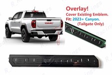 OVERLAY 1PC Gloss Black Rear Tailgate Elevati...