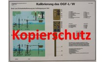 NVA, Original Schau-/Lehrtafel, OGF-L/W, &bdquo;Kalibrierung des OGF-L/W&ldquo;#O5