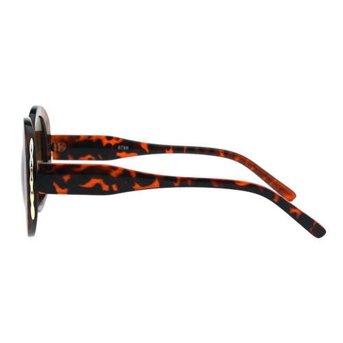 Damen Designer Style Sonnenbrille Rund Vintage Mode Sonnenbrillen UV 400 - Bild 17 von 25