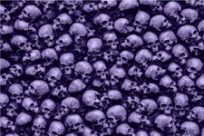 3D Skulls Pile Purple 24x36 Graphic Decal Vinyl Scooter Bike Motorcycle Car Wrap
