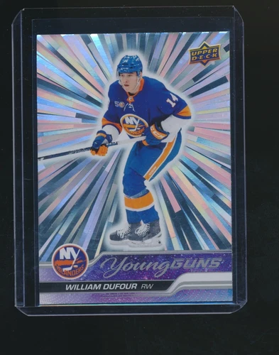 WILLIAM DUFOUR 2023-24 UPPER DECK YOUNG GUNS SILVER OUTBURST YG RC #206