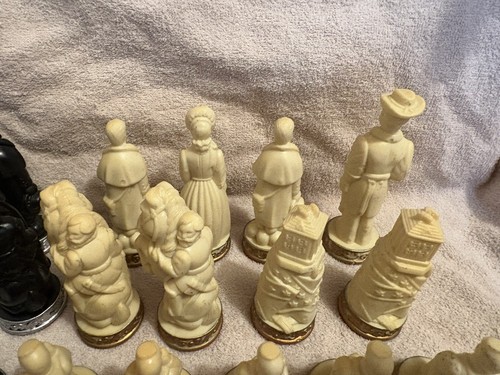 Vintage American Civil War Chess Set 32 Pieces Complete - 第 8/9 張圖片