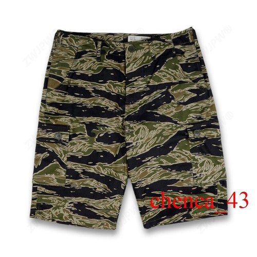 Vietnam War US Army Tiger Stripe Camouflage Cotton Shorts Vintage Men TCU Summer - Picture 2 of 8