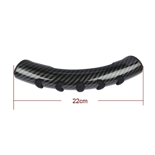 2x Cubierta Elevadora Volante Coche Fibra Carbono Antideslizante Accesorios Universales - Imagen 3 de 12