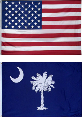 G128 Large Pack: USA & Texas State Flags, 3x5 Ft 150D Printed, Made in G128 Large Pack: USA & Texas State Flags, 3x5 Ft 150D Printed, Made in