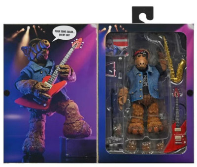Alf 1990 Born to Rock Alf with Guitar Ultimate 7'' 18cm Action Figur Neca