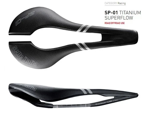 New Selle Italia SP-01 Titanium Super Flow Saddle