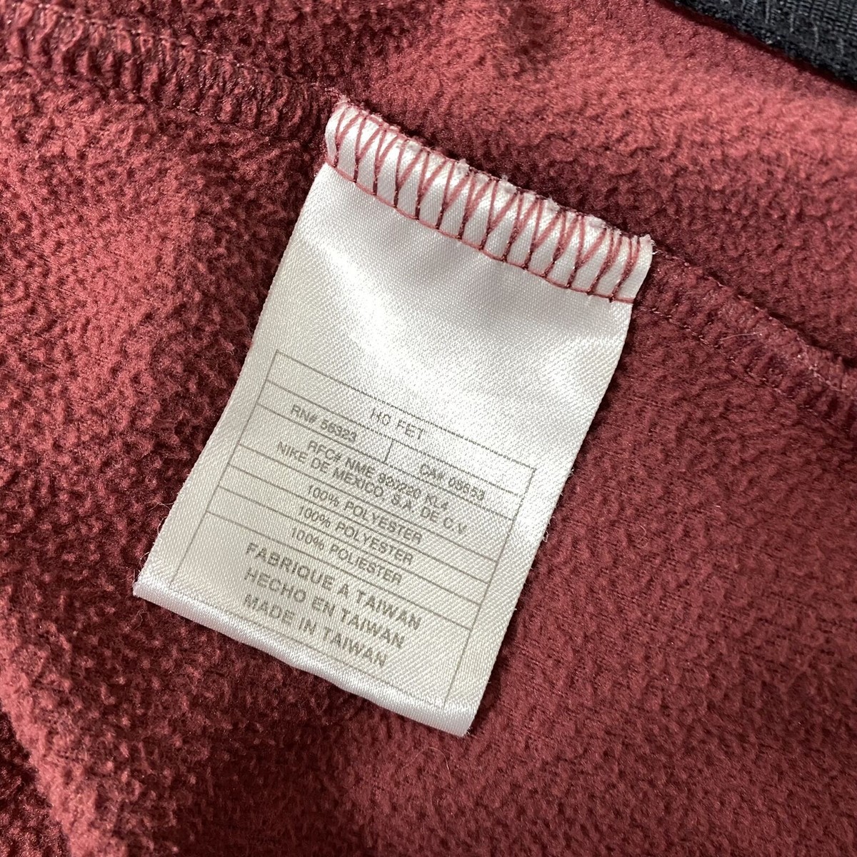 NIKE Therma-Fit Full Zip Up Mock Neck Maroon Fleece Vest Women's