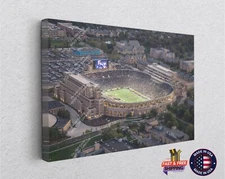 Notre Dame Football Stadium Aerial View Canvas Decor Art Print Room Painting