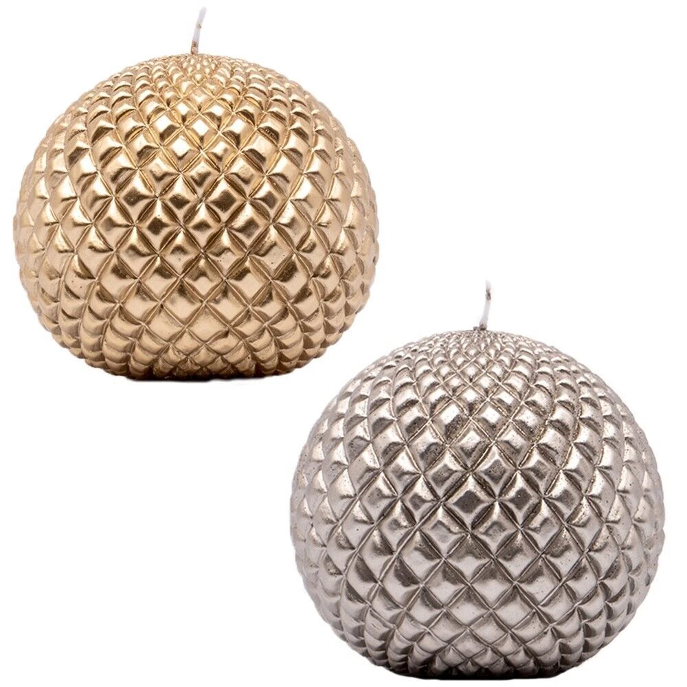 Set Di 6 Portacandele In Metallo Color Argento Con Cristalli - Centrotavola Elegante Per Matrimonio E Decorazioni Natalizie - 2