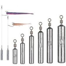 10pcs/lot Fishing Sinker Cylindrical Shape Fishing Weights Sinkers Fishing Tools