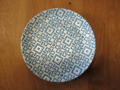 Crate & Barrel CHASE BLUE Salad Plate 8 1/2''            1 available