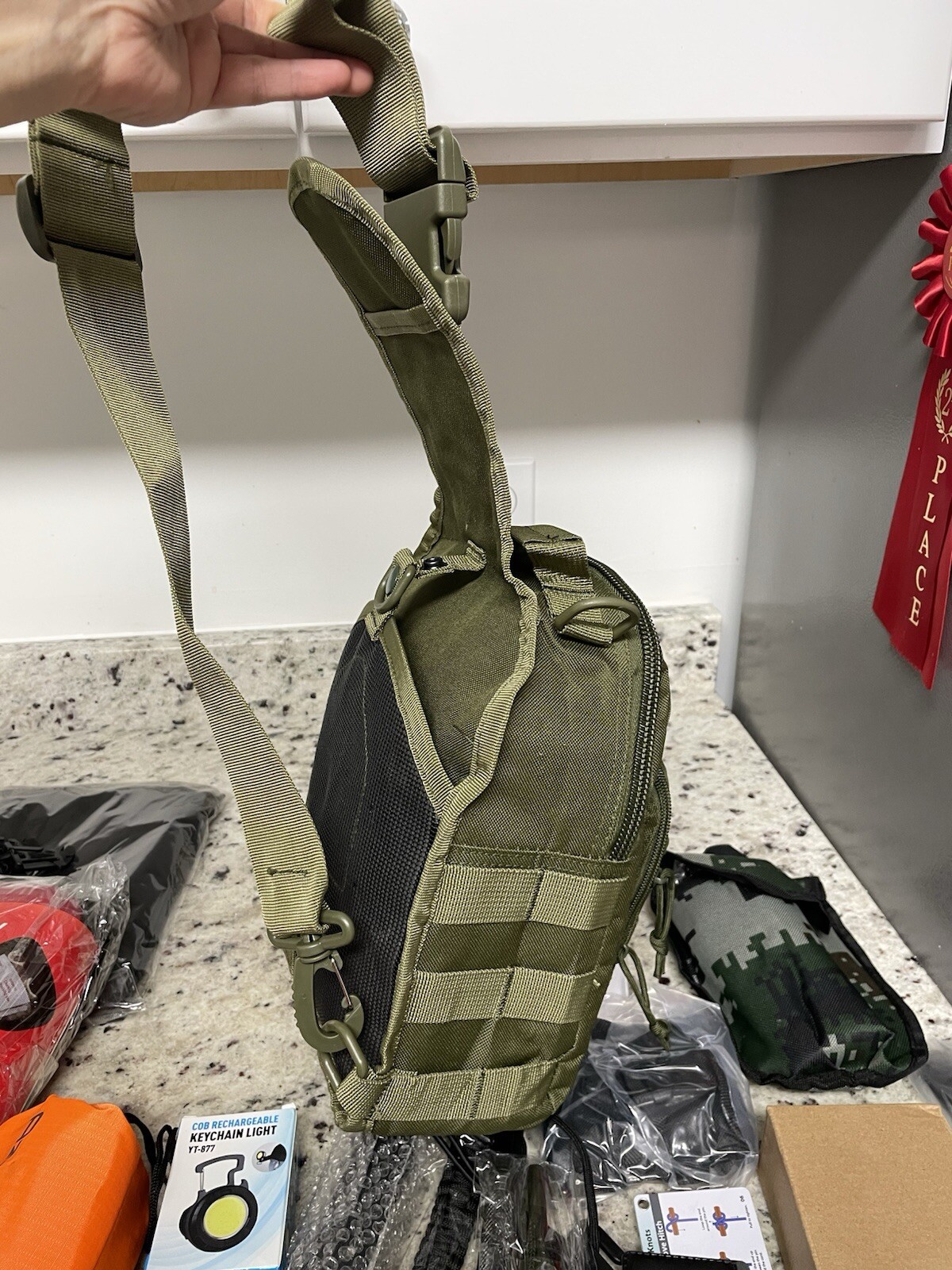 Tactical Bag W/Home Emergency  Azzcony  Survive Kit Supply’s 27 Ps 1 Person New