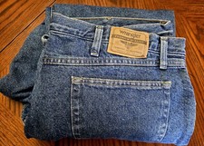 Vintage Wrangler Fleece Lined Jeans 40x30 Rugged Wear Denim Insulated USA Made