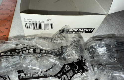 12+1, MCR Safety CL010 Checklite Safety Glasses Clear Frame & Lens - Afbeelding 2 van 5