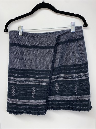 Ann Taylor LOFT Damen marineblau Faux Wickelrock Größe 6-wunderschön - Bild 1 von 3