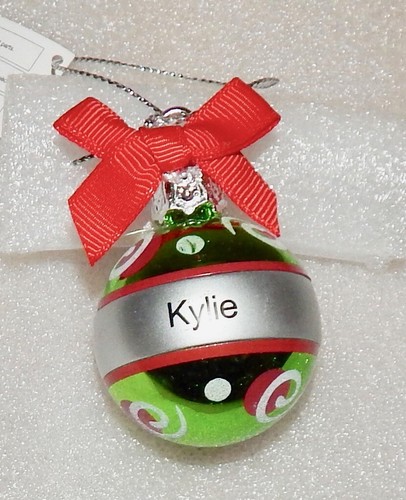 Christmas Keepsake Ornaments Green Ganz 2" x 1 1/2" You Choose Many Names 178Y - Picture 74 of 130