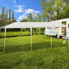 NNECW 3m x 9m Outdoor Waterproof Canopy with Connection Stakes & Ropes