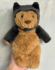 JELLYCAT HALLOWEEN BARTHOLOMEW BEAR BAT FLUFFY PLUSH CUDDLY TOY REMOVABLE CAPE