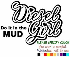 Diesel Girl Vinyl Decal Sticker Car Window Bumper Wall Laptop 12"