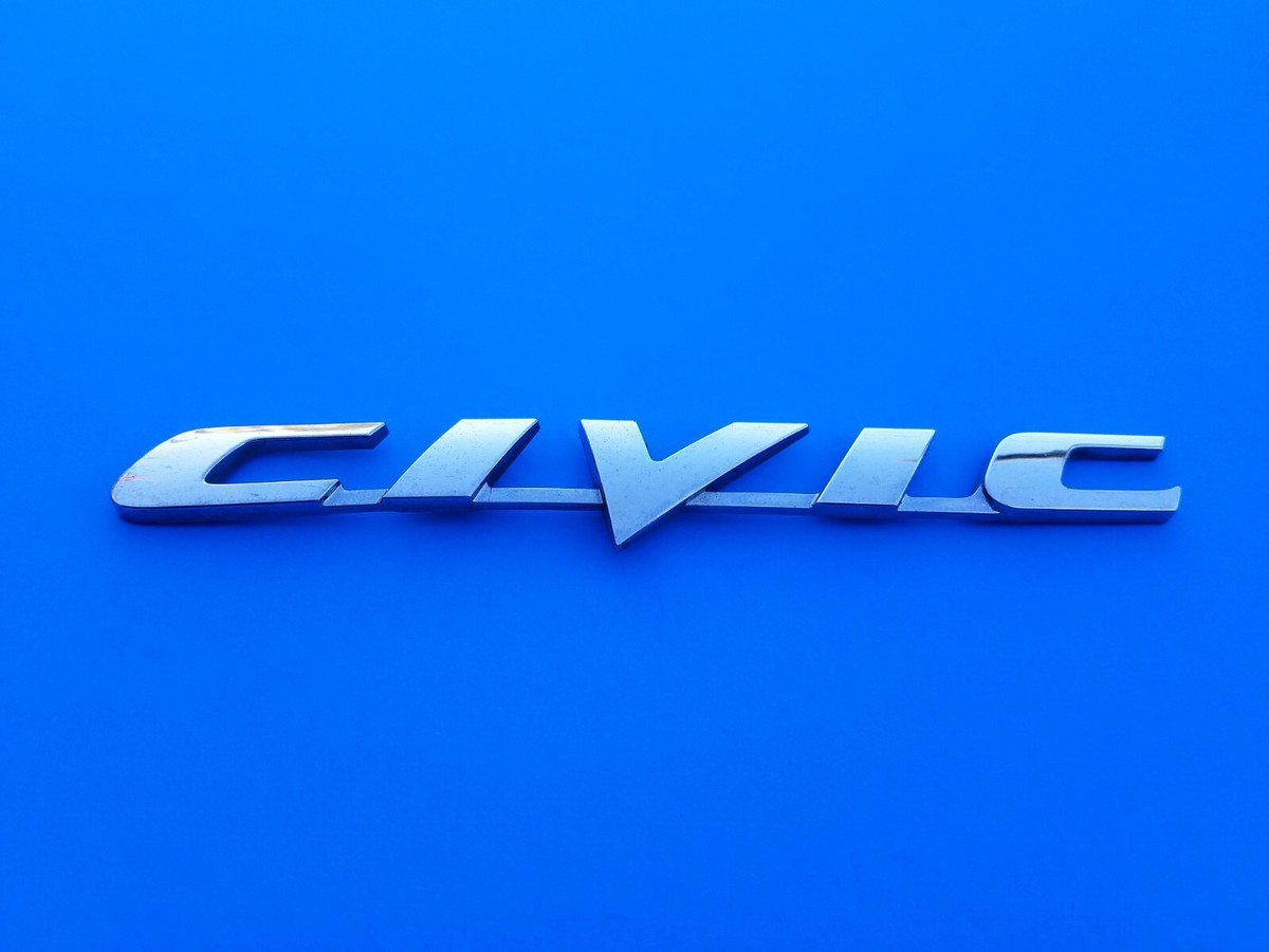 06 07 08 09 10 11 HONDA CIVIC SEDAN REAR CHROME EMBLEM LOGO BADGE