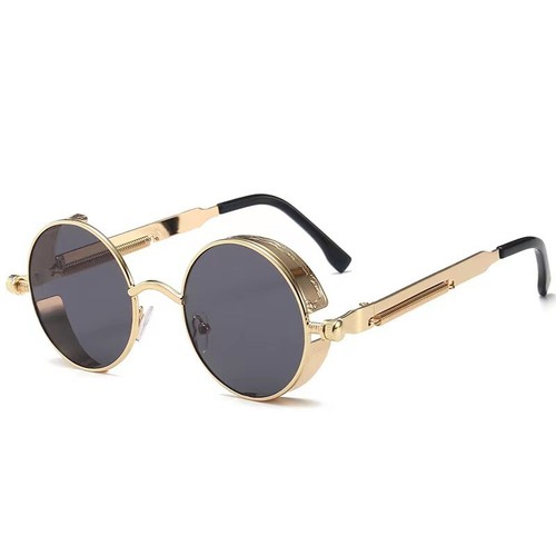 Polarized Retro Round Sunglasses Vintage Gothic Steampunk Glasses Men Women USA - Picture 17 of 18