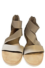 Time and Tru Womens Comfort Sock Platform Sandals Size 9 - 40.5 Flats Gray