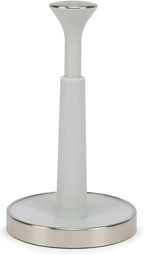 Joseph Joseph Push & Tear Kitchen Roll Holder -Paper Towel Dispenser Light Stone