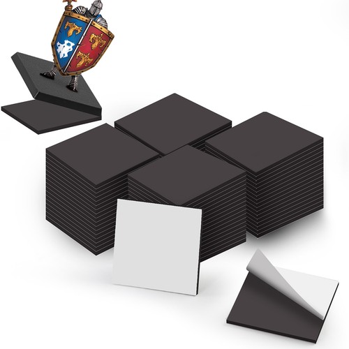 Evemodel 70pcs Miniature Magnetic Self-adhensive 30mm Square Bases for Wargames - Picture 5 of 5