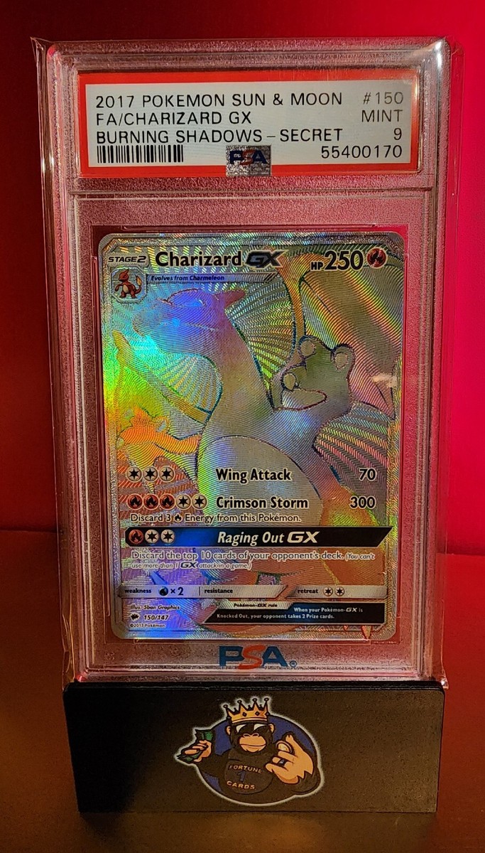 2017 Pokémon Sun & Moon Burning Shadows Charizard GX Rainbow