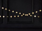 Gold Star Garland - Gold Christmas Party Decorations - Gold Stars Bunting - 3.6m