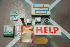 1970's-1980's VINTAGE AUTOMOBILE JOHNSON & JOHNSON FIRST AID KIT