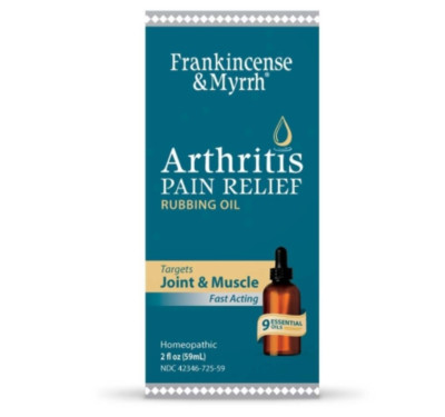 FRANKINCENSE & MYRRH Arthritis Pain Relief Rubbing Oil - 2 fl oz